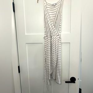 Cute white and black striped dress